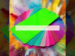 تأثير 50 كيلوغرام / سم طبقة مسحوق إيبوكسي مع سطح قشرة برتقالية