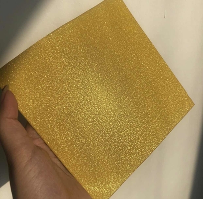 لون ذهبي الصلبة الصناعية مسحوق الطلاء المعدنية و واضحة