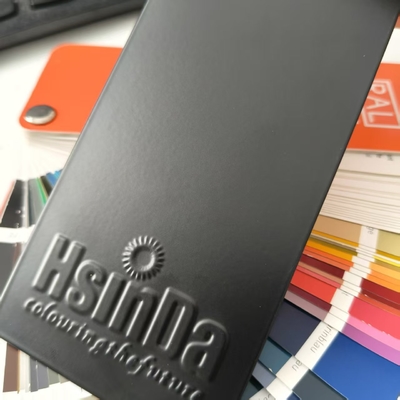 مقاومة للأجواء الدهنية القوية لون فاخر RAL9005 Matt Polyester Powder Coating Paint